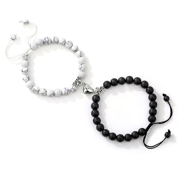 magnetic distance attraction heart bracelets strands couple beaded bracelet tiger eye stone bead friendship jewelry gift 2pcs/set, Black
magnetic distance attraction heart bracelets strands couple beaded bracelet tiger eye stone bead friendship jewelry gift 2pcs/set, Black