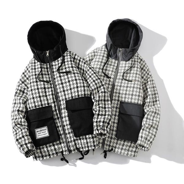 men's jackets winter warmth fashion lovers thick zipper plaid jacket ladies casual trend cotton clothes men clothing coat, Black;brown
men's jackets winter warmth fashion lovers thick zipper plaid jacket ladies casual trend cotton clothes men clothing coat, Black;brown