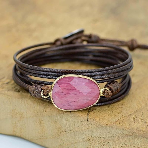 charm bracelets 4unik high end vegan rope wrap bracelet natural rhodochrosite healing gemstone friendship women unique gifts 4un-l02, Golden;silver
charm bracelets 4unik high end vegan rope wrap bracelet natural rhodochrosite healing gemstone friendship women unique gifts 4un-l02, Golden;silver
