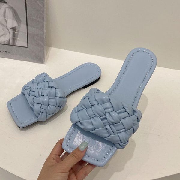 fashion brand weave slippers women square toe flat casual shoes slide 2021 summer flip flops beach sandal slipper, Black
fashion brand weave slippers women square toe flat casual shoes slide 2021 summer flip flops beach sandal slipper, Black