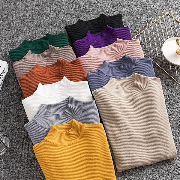 women's sweaters women fashion knitted sweater thin slim pullovers female stand collar brief base sheath knitwear, White;black
women's sweaters women fashion knitted sweater thin slim pullovers female stand collar brief base sheath knitwear, White;black