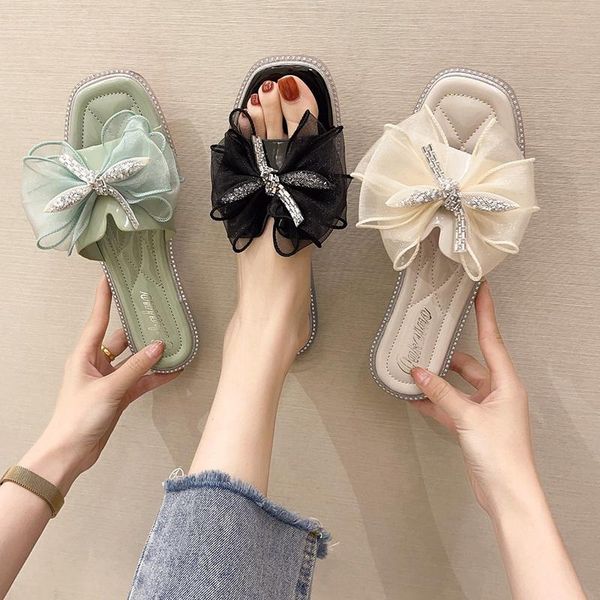 shoes woman 2021 slippers flat luxury slides butterfly-knot pantofle jelly flip flops designer soft glitter pu rome butterfl, Black
shoes woman 2021 slippers flat luxury slides butterfly-knot pantofle jelly flip flops designer soft glitter pu rome butterfl, Black