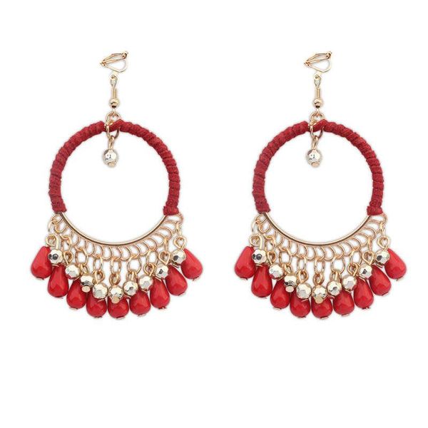 clip-on & screw back exaggerated bohemian style acrylic beads clip on earrings wihtout piercing for women party elegant christmas gift, Silver
clip-on & screw back exaggerated bohemian style acrylic beads clip on earrings wihtout piercing for women party elegant christmas gift, Silver
