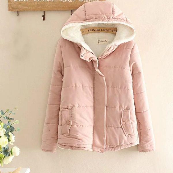 women's down & parkas autumn winter short design woman jacket warm slim hooded solid color cotton coat cute outwear, Black
women's down & parkas autumn winter short design woman jacket warm slim hooded solid color cotton coat cute outwear, Black