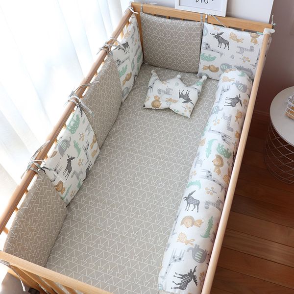 baby bed bumper for newborns baby room decoration thick soft crib protector for kids cot cushion with cotton cover detachable
baby bed bumper for newborns baby room decoration thick soft crib protector for kids cot cushion with cotton cover detachable