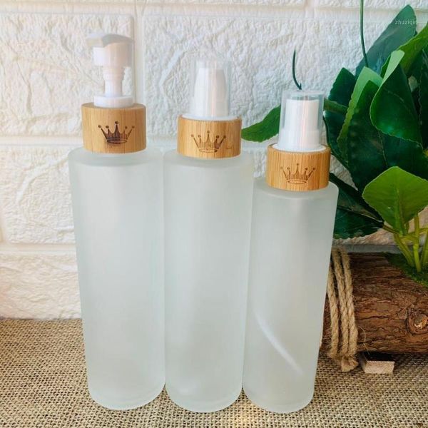 storage bottles & jars spray wholesale 150ml transparent frosted glass bottle with bamboo lid containers for cosmetics
storage bottles & jars spray wholesale 150ml transparent frosted glass bottle with bamboo lid containers for cosmetics