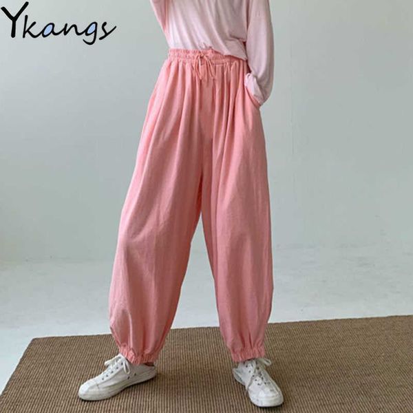 casual loose elastic high waist sweatpant women pink purple harem pants female spring harajuku bf loose trousers streetwear 210619, Black;white
casual loose elastic high waist sweatpant women pink purple harem pants female spring harajuku bf loose trousers streetwear 210619, Black;white
