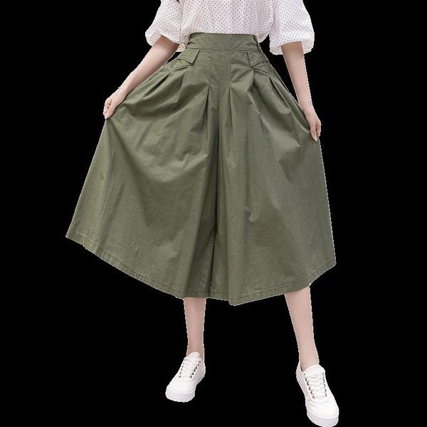 women's pants & capris pantalones de mujer 2021 summer fashion wide leg thin section casual straight hakama women tooling, Black;white
women's pants & capris pantalones de mujer 2021 summer fashion wide leg thin section casual straight hakama women tooling, Black;white