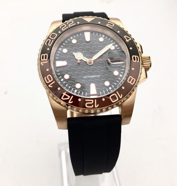wristwatches fashion casual 40mm black dial date luminous rose gold case men's watch luxury automatic mechanical rubber strap, Slivery;brown
wristwatches fashion casual 40mm black dial date luminous rose gold case men's watch luxury automatic mechanical rubber strap, Slivery;brown