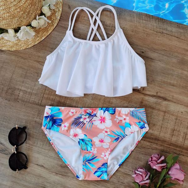 one-piece suits 7-14 years flounce girl swimsuit kids floral bikini set two piece children's swimwear cross back girls bathing suit biq
one-piece suits 7-14 years flounce girl swimsuit kids floral bikini set two piece children's swimwear cross back girls bathing suit biq