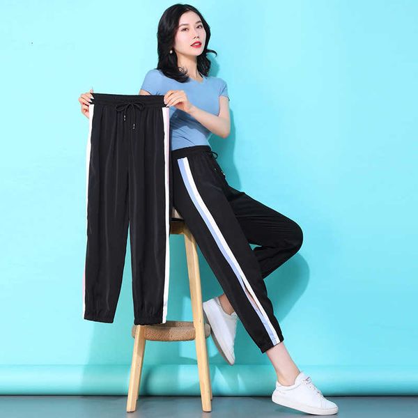 women's pants & capris women joggers black summer thin quick dry harajuku sweatpants loose harem trousers high waist dwjh, Black;white
women's pants & capris women joggers black summer thin quick dry harajuku sweatpants loose harem trousers high waist dwjh, Black;white