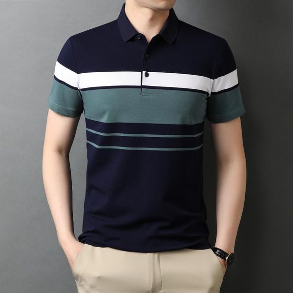 men's polos 2021 summer short-sleeved cotton t-shirt loose plus-size striped casual shirt oversized men fashion clothing, White;black
men's polos 2021 summer short-sleeved cotton t-shirt loose plus-size striped casual shirt oversized men fashion clothing, White;black