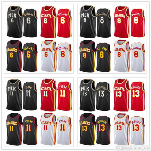 2021 basketball jerseys lou 6 williams danilo 8 gallinari trae 11 young bogdan 13 bogdanovic city black red white sports shirts
2021 basketball jerseys lou 6 williams danilo 8 gallinari trae 11 young bogdan 13 bogdanovic city black red white sports shirts