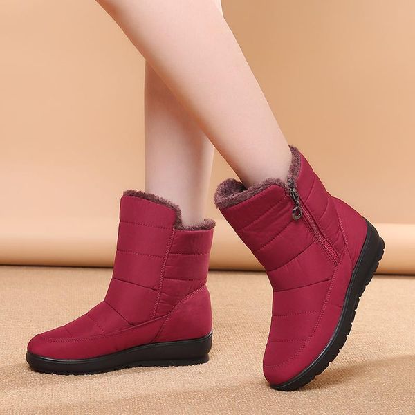 boots women down ankle snow female puff winter zipper waterproof ladies shoes plush insole botas, Black
boots women down ankle snow female puff winter zipper waterproof ladies shoes plush insole botas, Black