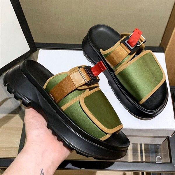 slippers fashion green women thick sole platform flat sandals comfortable mules ladies casual beach slides punk style slipper, Black
slippers fashion green women thick sole platform flat sandals comfortable mules ladies casual beach slides punk style slipper, Black