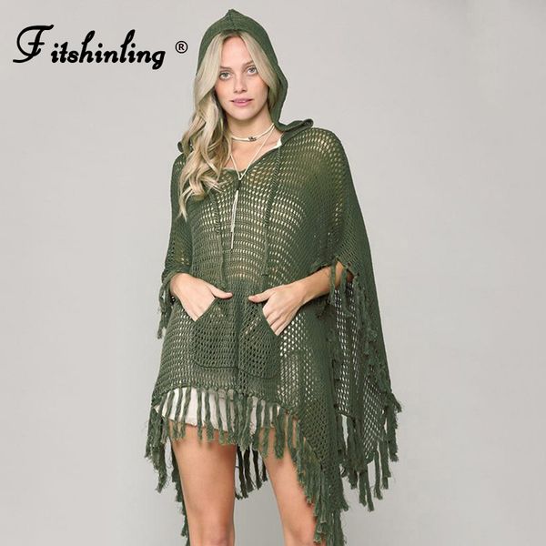 fitshinling oversized knitted beach cover-up swimwear bohemian poet hooded bikini outing hollow out summer fringe new
fitshinling oversized knitted beach cover-up swimwear bohemian poet hooded bikini outing hollow out summer fringe new