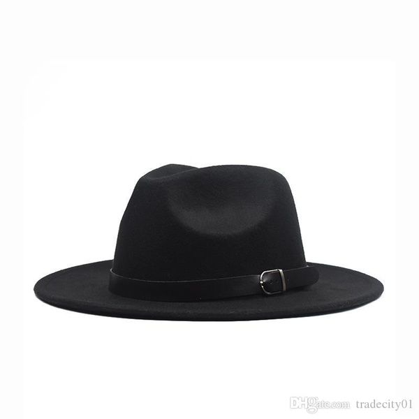 autumn winter flat brim wool felt fedora hats with buckle jazz formal hat panama cap plain hat men women big brim felt hat, Blue;gray
autumn winter flat brim wool felt fedora hats with buckle jazz formal hat panama cap plain hat men women big brim felt hat, Blue;gray