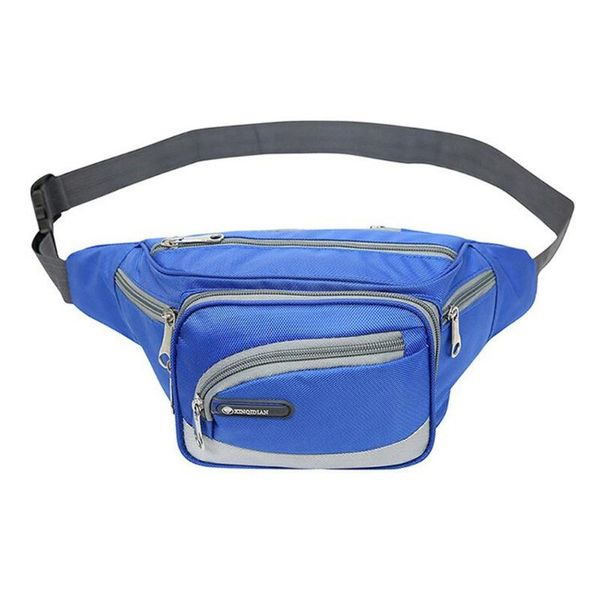 women men fashion multi-functional sports fanny pack 6 zipper pockets waist bag bags