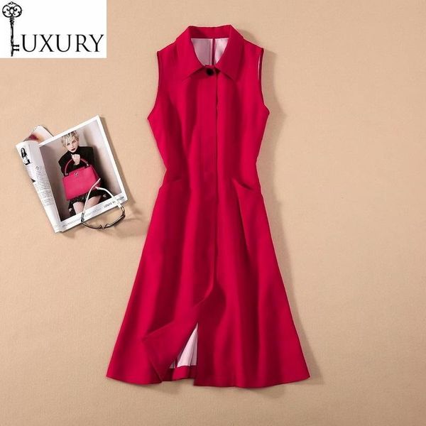 casual dresses summer sleeveless red 2021 style ladies turn-down collar invisible buttons pocket patchwork slim fitted long vest dress ol, Black;gray
casual dresses summer sleeveless red 2021 style ladies turn-down collar invisible buttons pocket patchwork slim fitted long vest dress ol, Black;gray