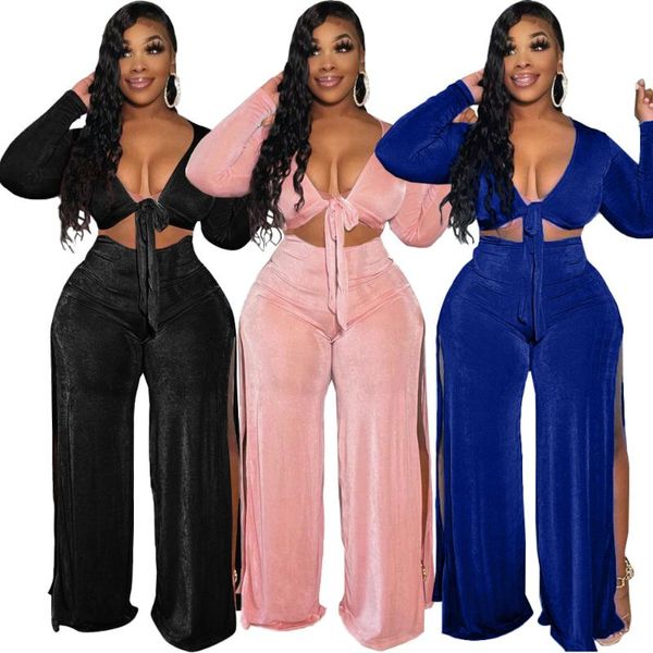 women's two piece pants dn8634fashionable and cute casual suit, open waist lace high slit, commuter velvet two-piece suit, White
women's two piece pants dn8634fashionable and cute casual suit, open waist lace high slit, commuter velvet two-piece suit, White