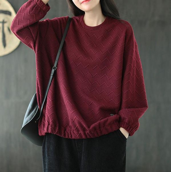 women's hoodies & sweatshirts autumn spring women casual solid color jacquard loose female wild, Black
women's hoodies & sweatshirts autumn spring women casual solid color jacquard loose female wild, Black