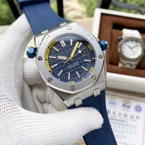 2021 fresh and fashionable men's mechanical watch rubber strap diameter 42mm luxury dial transparent sport scratch resistant sapphire w, Slivery;brown
2021 fresh and fashionable men's mechanical watch rubber strap diameter 42mm luxury dial transparent sport scratch resistant sapphire w, Slivery;brown