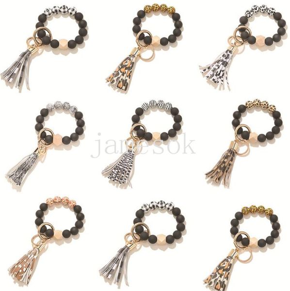 black frosted wooden bead bracelet keychain fashion pattern tassel pendant bracelets women girl key ring wrist strap 7 colors dd255, Silver
black frosted wooden bead bracelet keychain fashion pattern tassel pendant bracelets women girl key ring wrist strap 7 colors dd255, Silver