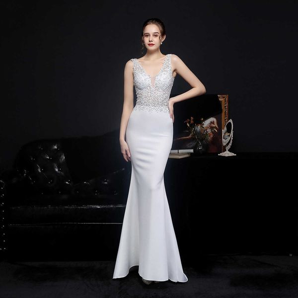 luxury evening dress 18661# procs lace and diamond toast bride's long appreciation banquet fishtail evening, Black;gray
luxury evening dress 18661# procs lace and diamond toast bride's long appreciation banquet fishtail evening, Black;gray