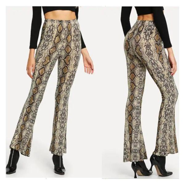 women ladies casual snake printing high waist wide leg bell bottom long pants slim fit flared trousers women's & capris, Black;white
women ladies casual snake printing high waist wide leg bell bottom long pants slim fit flared trousers women's & capris, Black;white