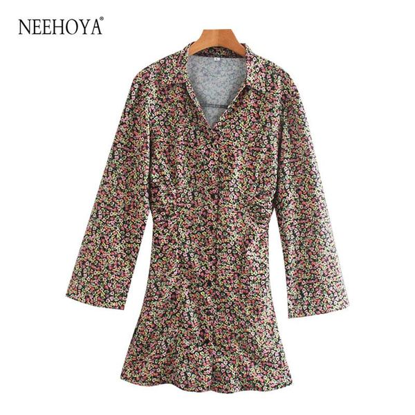casual dresses neehoya women 2021 chic fashion floral print pleated mini dress vintage v neck long flare sleeve female vestidos, Black;gray
casual dresses neehoya women 2021 chic fashion floral print pleated mini dress vintage v neck long flare sleeve female vestidos, Black;gray