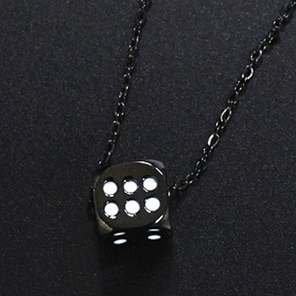 necklace mens lucky dice pendants stainless steel hip hop necklaces chain on the neck pendant fashion gold jewelry 2021, Silver
necklace mens lucky dice pendants stainless steel hip hop necklaces chain on the neck pendant fashion gold jewelry 2021, Silver
