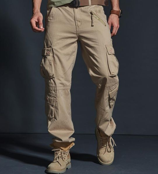 pockets cargo pants men autumn side with zipper army military mens casual overalls trousers size 38 40 men's, Black
pockets cargo pants men autumn side with zipper army military mens casual overalls trousers size 38 40 men's, Black