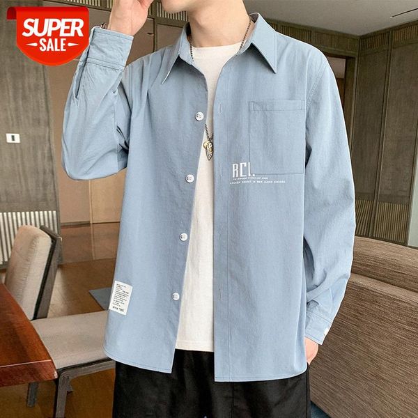 shirt men's trend japanese ins loose casual solid color long-sleeved tide brand jacket #ys71, White;black
shirt men's trend japanese ins loose casual solid color long-sleeved tide brand jacket #ys71, White;black