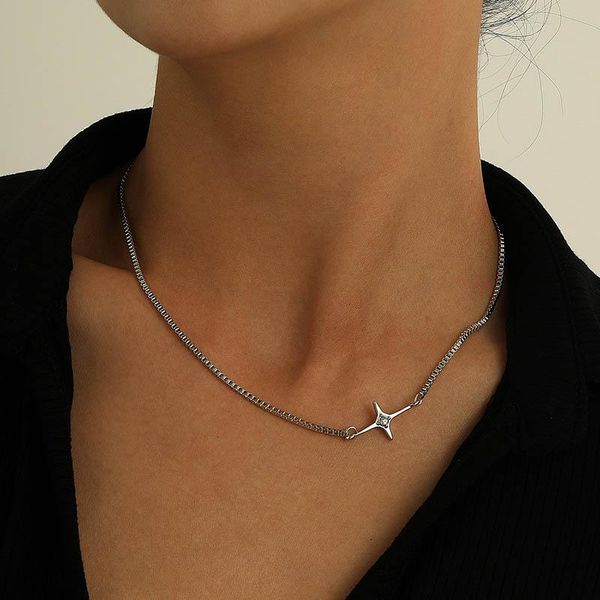 chokers simple elegant star cross pendant choker necklace for women trendy chains geometric clavicle colar jewelry gift, Golden;silver
chokers simple elegant star cross pendant choker necklace for women trendy chains geometric clavicle colar jewelry gift, Golden;silver