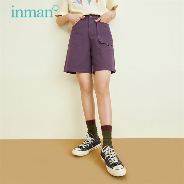 inman summer women's shorts casual retro literary style creative stitching pocket wide cuffs cotton pure color bottoms 210719, White;black
inman summer women's shorts casual retro literary style creative stitching pocket wide cuffs cotton pure color bottoms 210719, White;black