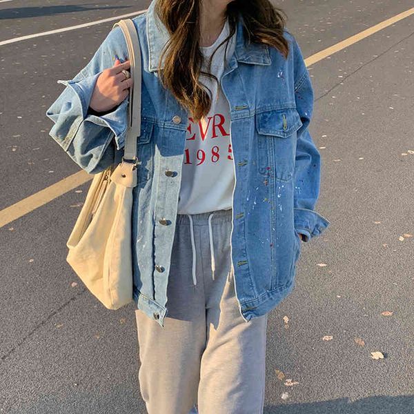 women's casual jean coats autumn women loose denim jacket loose female girls outwear (f8067) 210508, Black;brown
women's casual jean coats autumn women loose denim jacket loose female girls outwear (f8067) 210508, Black;brown