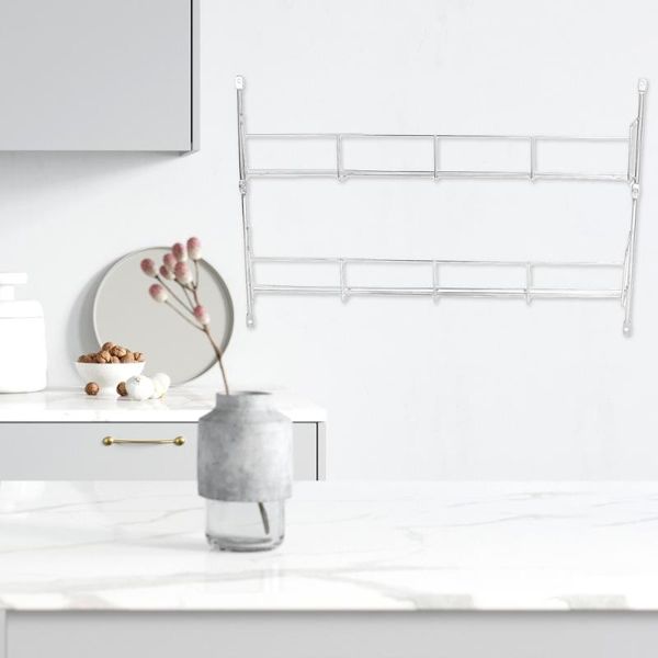 hooks & rails multi layer seasoning rack wall hanging multifunction shelf durable condiment for home room kitchen resturant (2
hooks & rails multi layer seasoning rack wall hanging multifunction shelf durable condiment for home room kitchen resturant (2