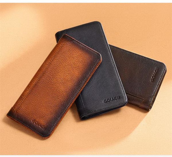 wallets men's wallet thin clutch genuine leather business casual male holder purse cartera para hombre portfel meski, Red;black