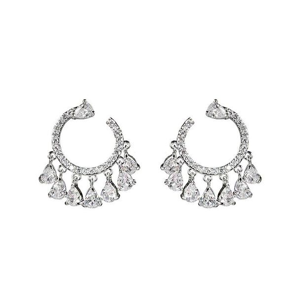 luxury c style clear crystal earrings romantic water drop zircon wedding party dangle jewelry wholesale le1415 & chandelier, Silver
luxury c style clear crystal earrings romantic water drop zircon wedding party dangle jewelry wholesale le1415 & chandelier, Silver