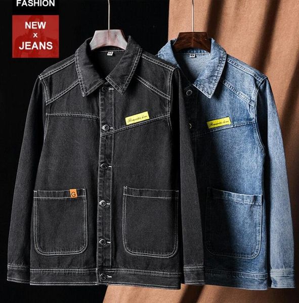 men's jackets autumn men jeans jacket coats casual windbreaker washed black blue bomber loose fit hip hop streetwear man outwear, Black;brown
men's jackets autumn men jeans jacket coats casual windbreaker washed black blue bomber loose fit hip hop streetwear man outwear, Black;brown
