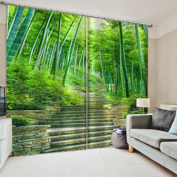 customized 3d curtains simple and fresh modern green bamboo thickened windshield blackout curtain & drapes
customized 3d curtains simple and fresh modern green bamboo thickened windshield blackout curtain & drapes