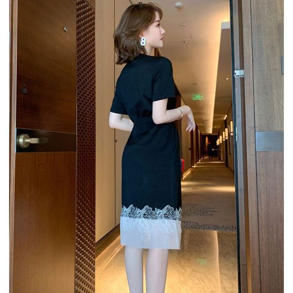 casual dresses new women lace summer fashion short sleeve striped patchwork zipper loose s-3xl t-shirt vestidos ahu5, Black;gray
casual dresses new women lace summer fashion short sleeve striped patchwork zipper loose s-3xl t-shirt vestidos ahu5, Black;gray