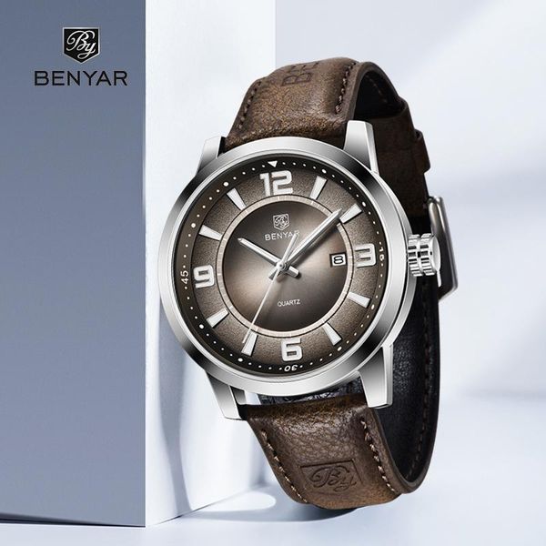 wristwatches watch men luxury business stainless steel case men's watches casual leather band 30m waterproof quartz movement male 2021, Slivery;brown
wristwatches watch men luxury business stainless steel case men's watches casual leather band 30m waterproof quartz movement male 2021, Slivery;brown