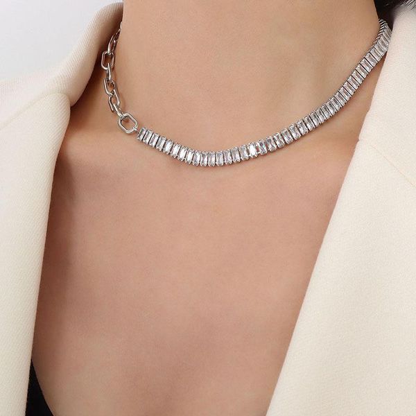 chokers simple gold plated stainless steel choker necklace women's neck chain accessories, crystal necklaces woman jewelry trendy, Golden;silver
chokers simple gold plated stainless steel choker necklace women's neck chain accessories, crystal necklaces woman jewelry trendy, Golden;silver