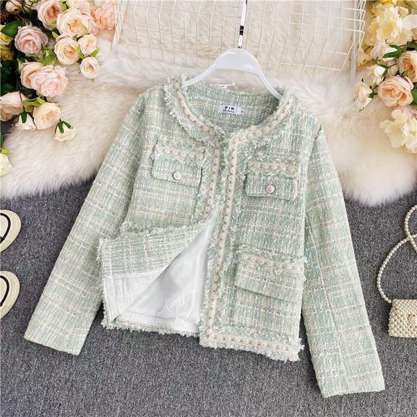women's jackets runway tassel pearl button beaded tweed long sleeve jacket korean retro simple elegant slim coat outerwear top, Black;brown
women's jackets runway tassel pearl button beaded tweed long sleeve jacket korean retro simple elegant slim coat outerwear top, Black;brown