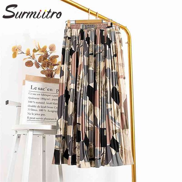vintage print long skirt women spring summer ladies korean style high waist sun school pleated maxi female 210421, Black
vintage print long skirt women spring summer ladies korean style high waist sun school pleated maxi female 210421, Black