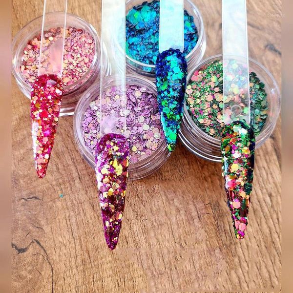 1pc/10g jar all glitter acrylic nail dip powder chameleon color shift dip1, Silver;gold
1pc/10g jar all glitter acrylic nail dip powder chameleon color shift dip1, Silver;gold