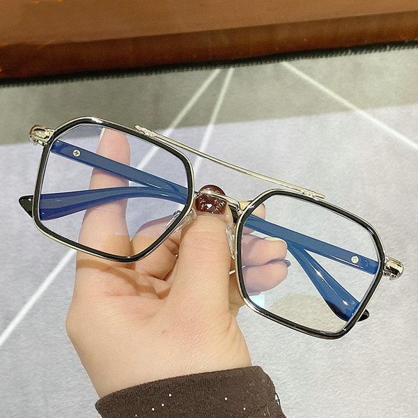 fashion sunglasses frames oversized square metal eyeglasses for women men anti blue light glasses frame optical computer eyewear, Black
fashion sunglasses frames oversized square metal eyeglasses for women men anti blue light glasses frame optical computer eyewear, Black