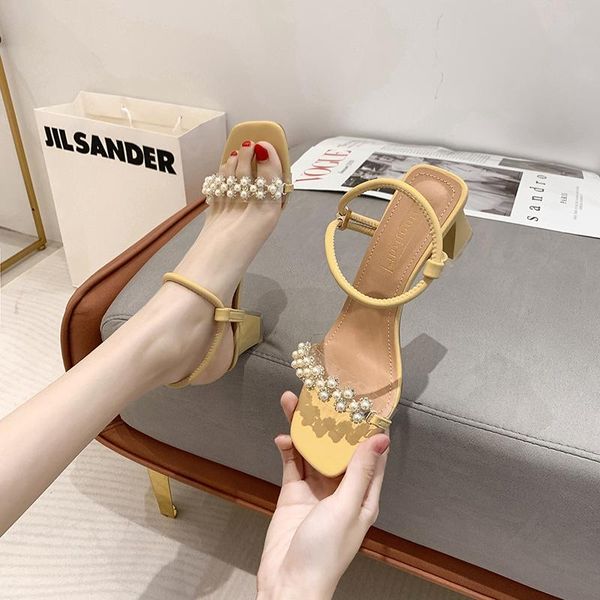 sandals high heel pearl women transparent pvc open toe shoes summer elegant thick zapatos mujer, Black
sandals high heel pearl women transparent pvc open toe shoes summer elegant thick zapatos mujer, Black