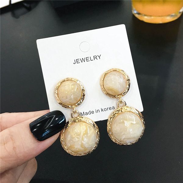 exaggerated resin stone pattern geometric vintage round circular pendant stud earrings for women girls fashion luxury designer, Golden;silver
exaggerated resin stone pattern geometric vintage round circular pendant stud earrings for women girls fashion luxury designer, Golden;silver